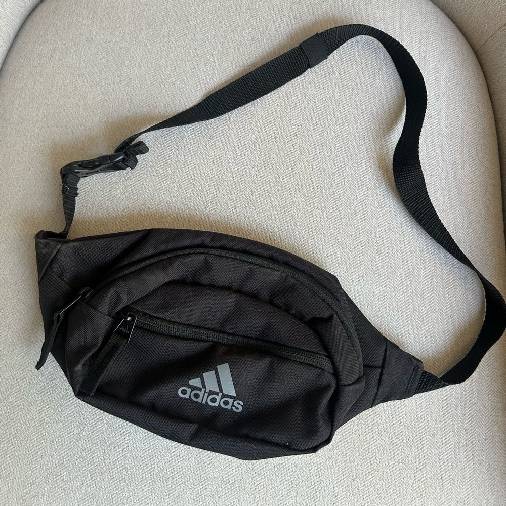 Adidas Black Belt Bag with Adjustable Strap